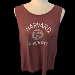 EUC Harvard University Women's Maroon Tank Top By Red Shirt Size XL